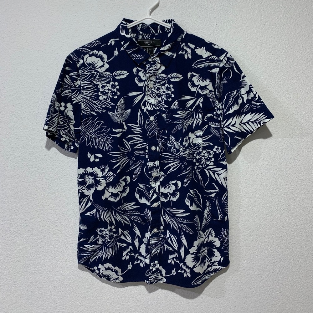 Forever 21 Floral Button Down Shirt